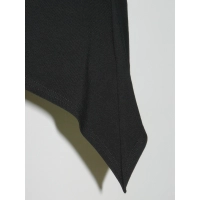 Tunika KIMONO dzianinowa z wydłużonymi bokami - czarna